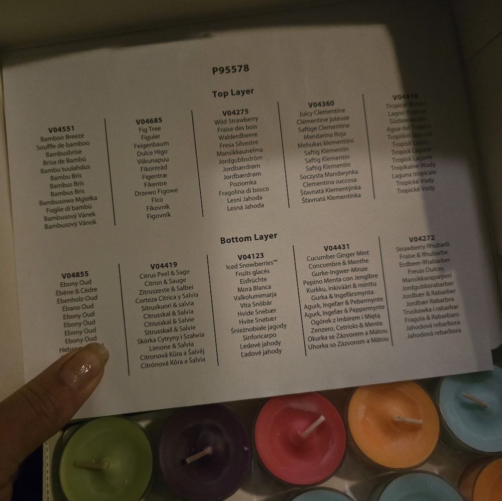 Assorted Scented Tealight Candle Set (40) Partylite - Picture 4 of 10